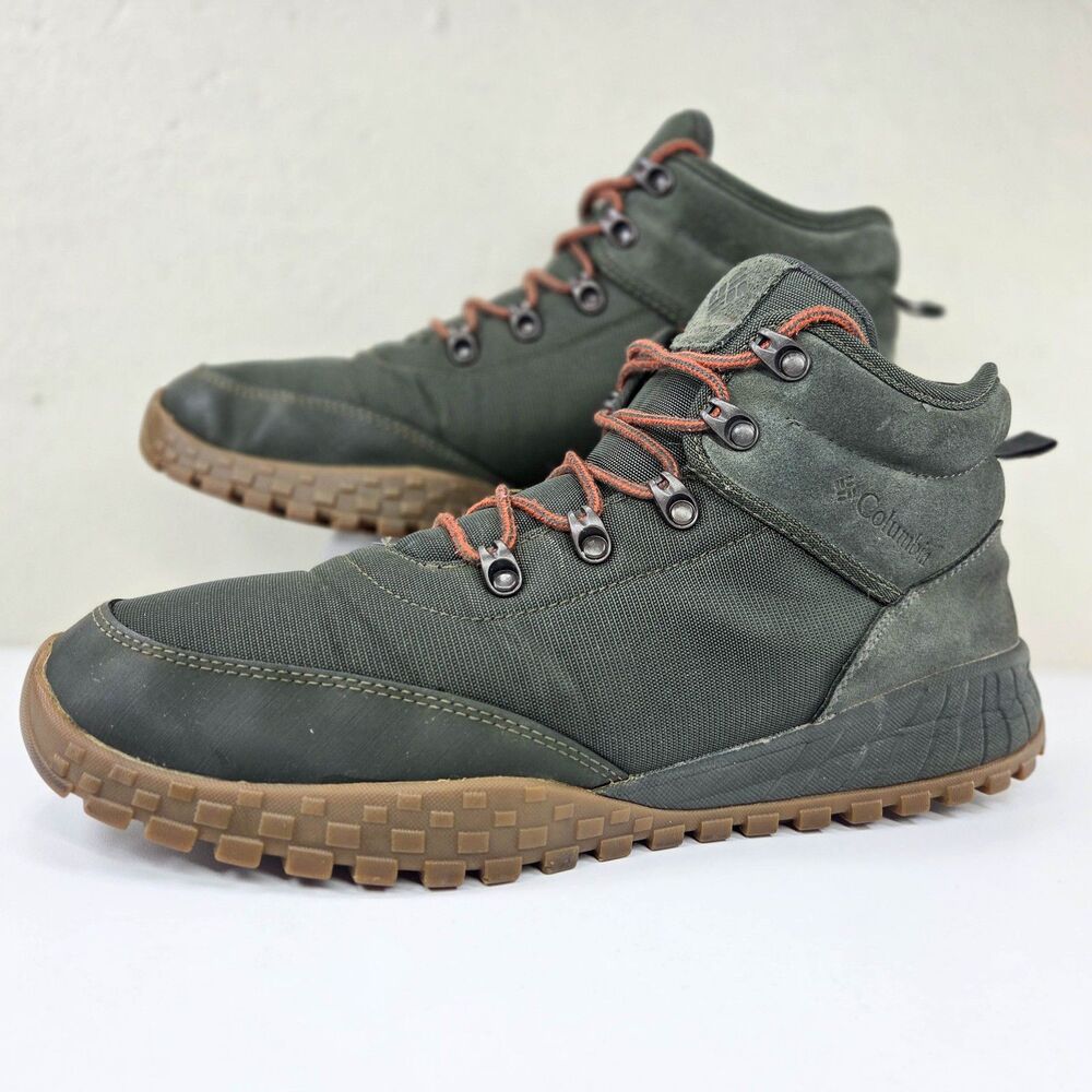 Columbia Fairbanks Mid Men’s 13 Green Orange BM7744-339 Hiking Boots